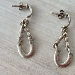 Beautiful Silver Drop Chain Earrings.